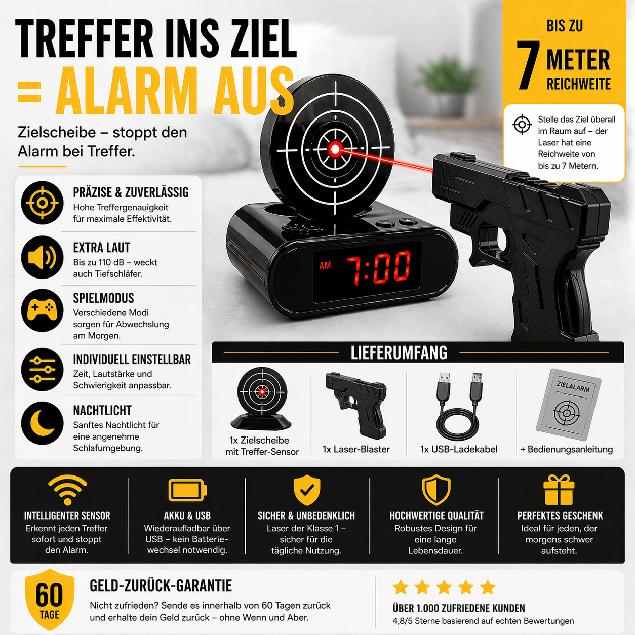 ZielAlarm™ – Schusswecker
